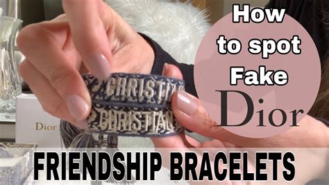 dior friendship bracelet real vs fake